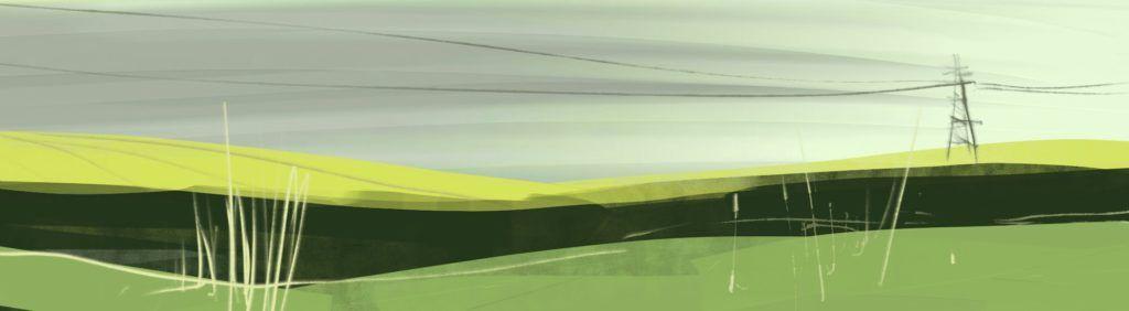 Barton le Willows. Digital sketch on tablet