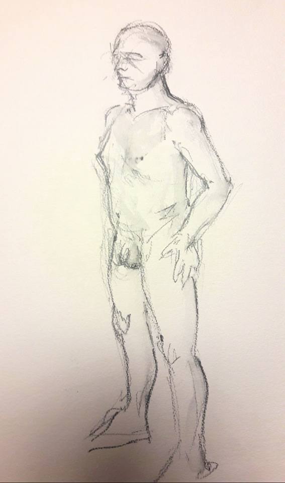 Martin standing. 5-minute graphite study