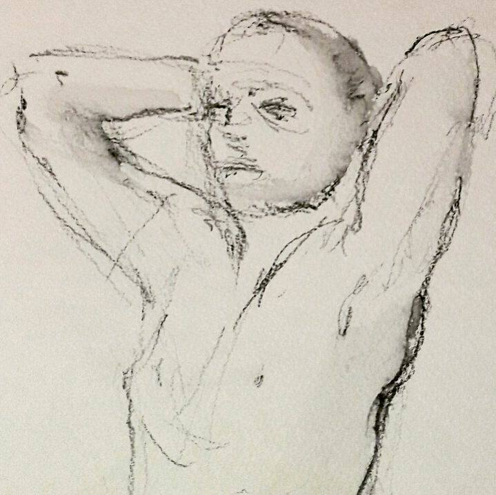 Martin stretching. 3 minute graphite study