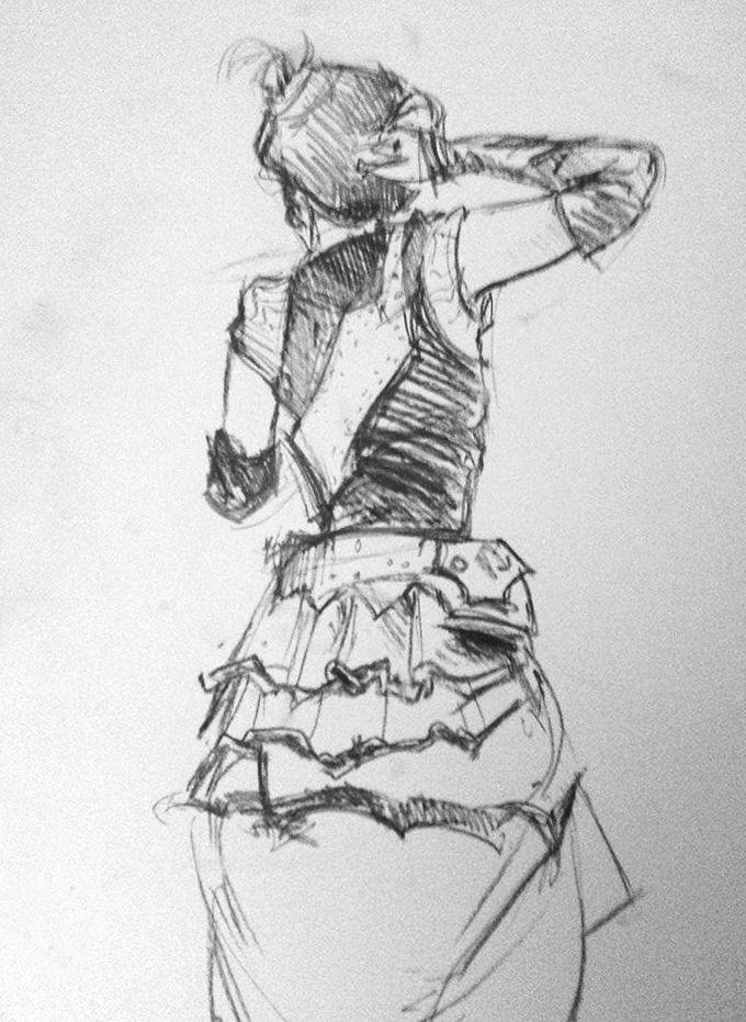 Study for Raeven: Steam Punk painting