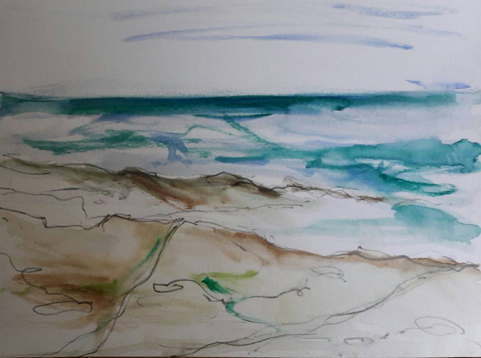 Thornwick Bay. Bright autumn day.