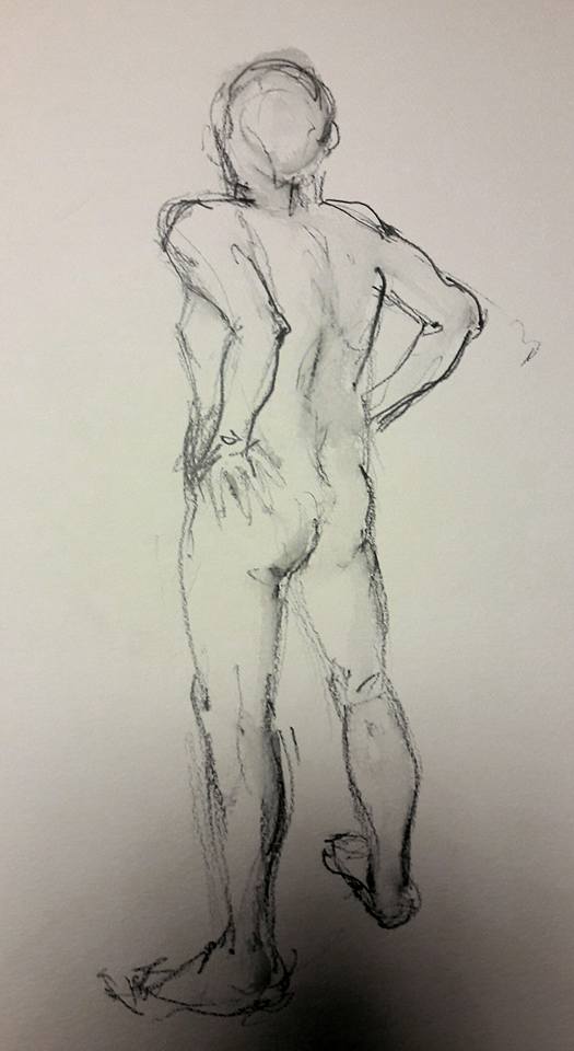 Martin standing. 5-minute graphite study