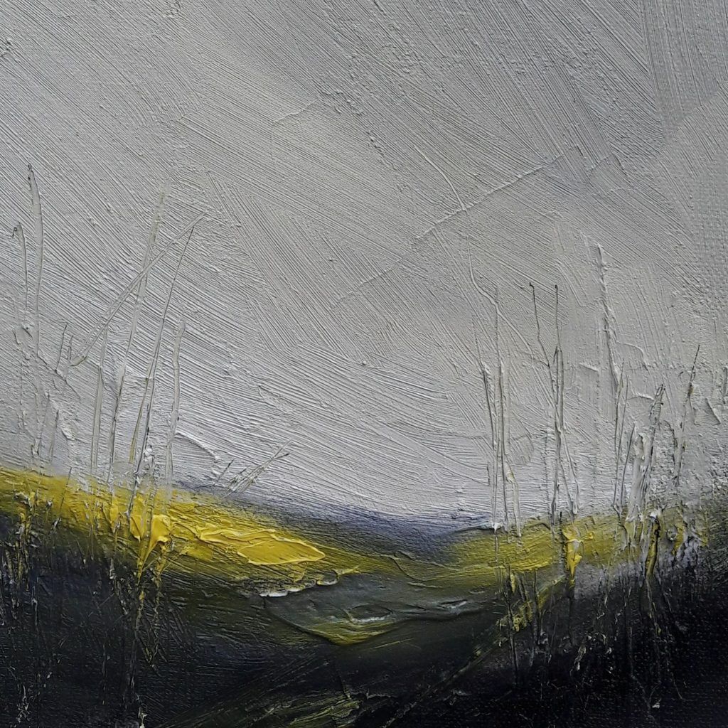 Barton le Willows oil and paste on canvas