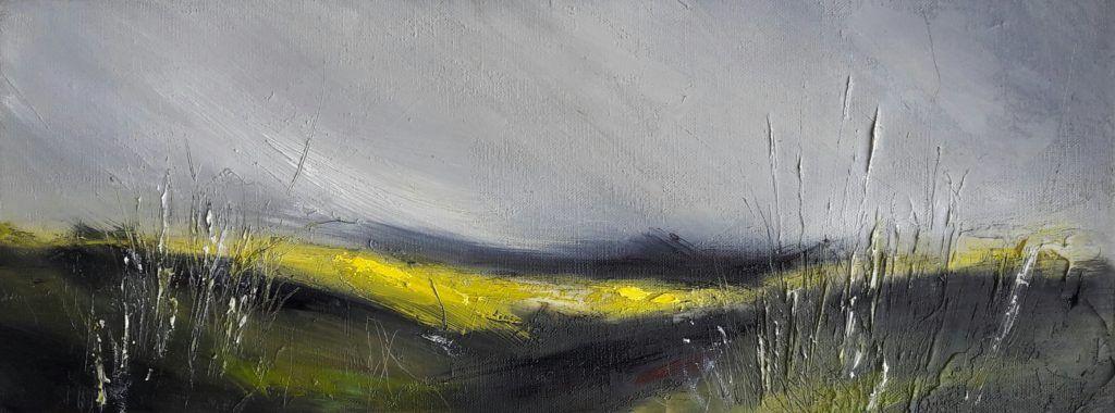 Barton le Willows oil and paste on canvas