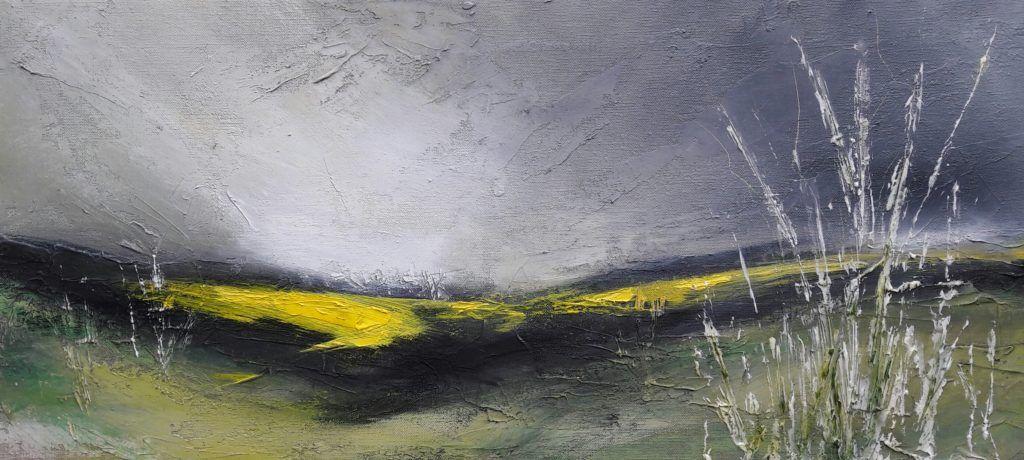 Barton le Willows mixed media on canvas