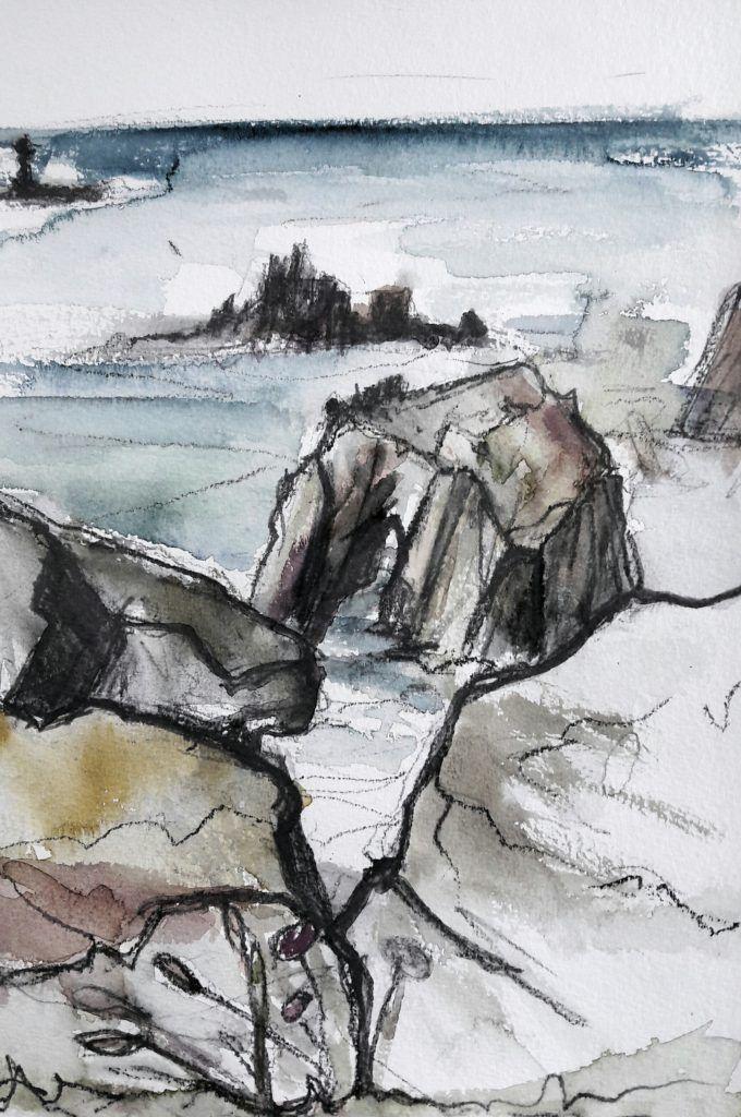 Enys Dodnan rock formations, Lands End