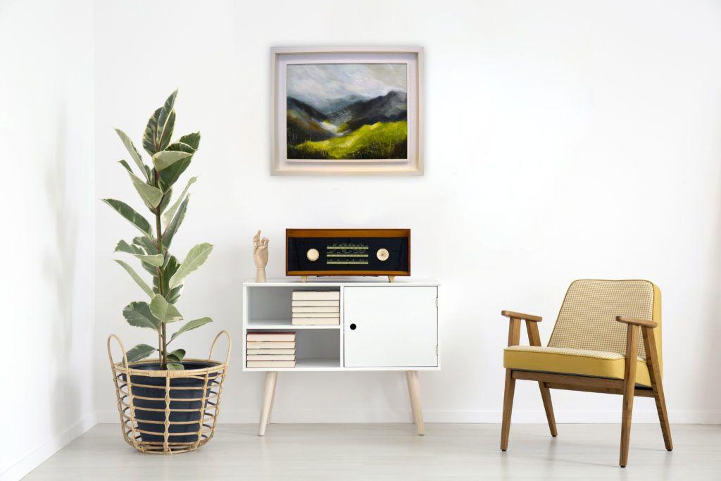 Mock-up on a white wall. Background image © Shutterstock