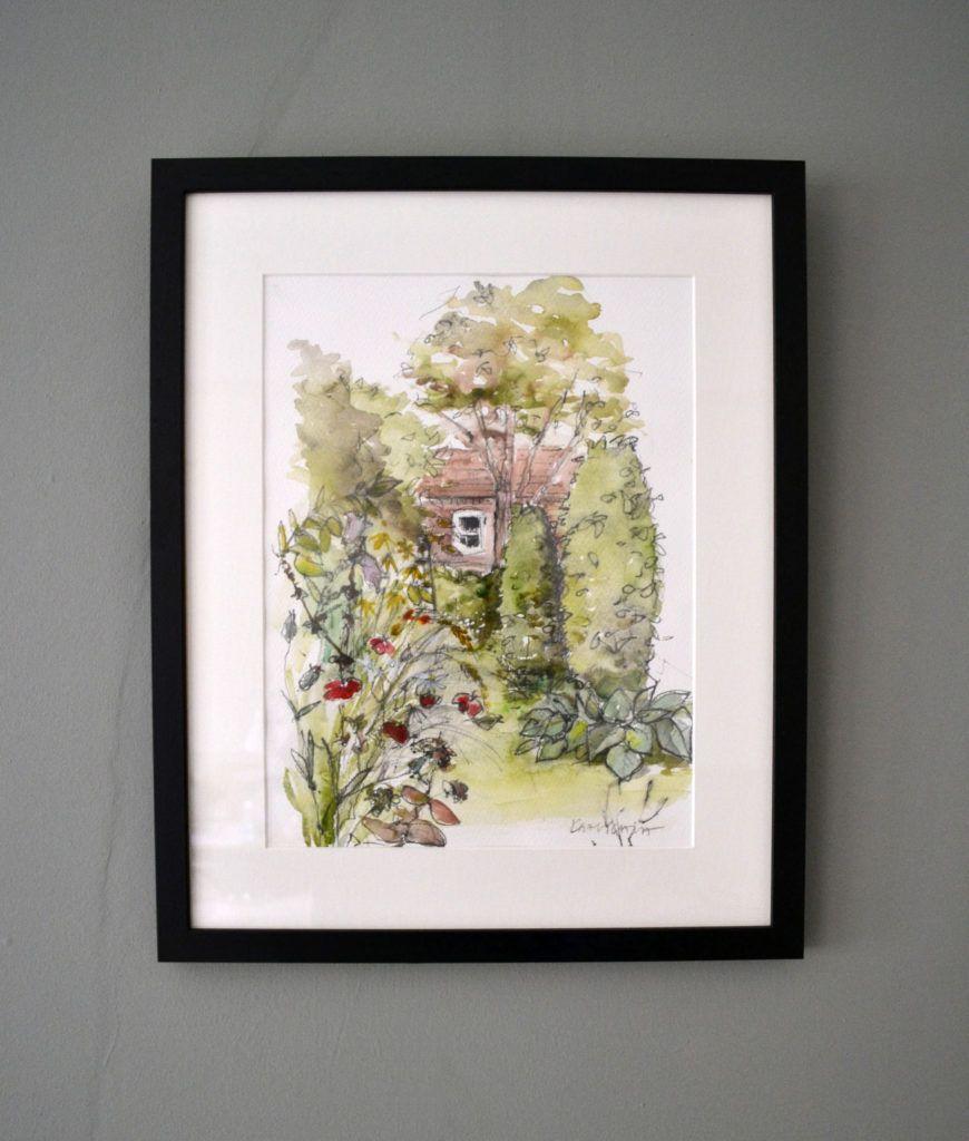 The Avenue. Original graphite and watercolour on acid-free Bockingford paper