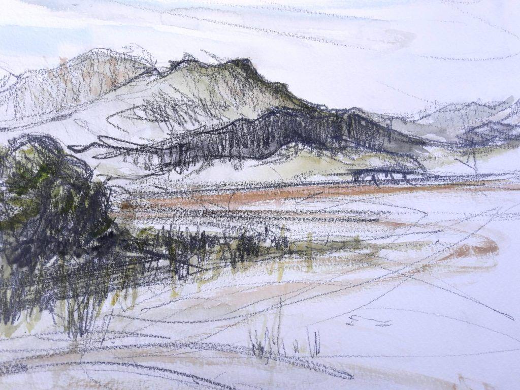View towards Talsarnau from Ynis Gifftan at low tide