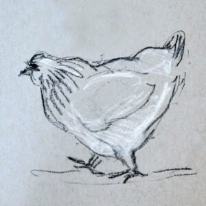 Chicken with Attitude Giclee print
