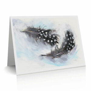 Guinea Fowl Feathers art card