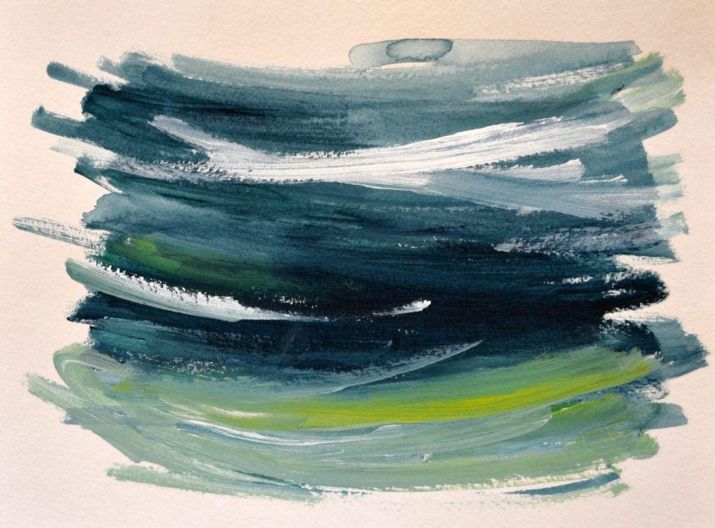 Quick sea colours study - early morning.