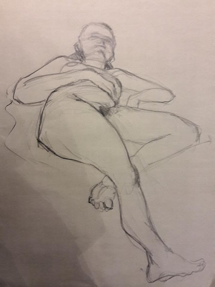 Steph. 5-minute graphite study