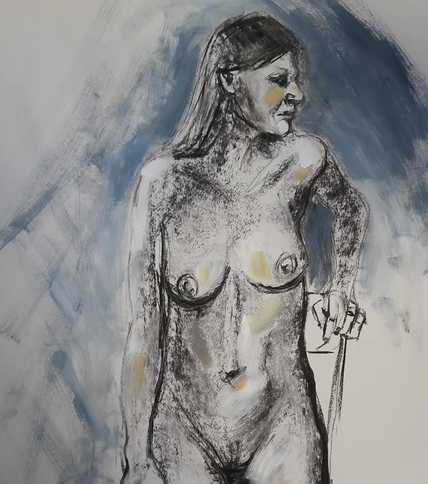 30-minute charcoal study