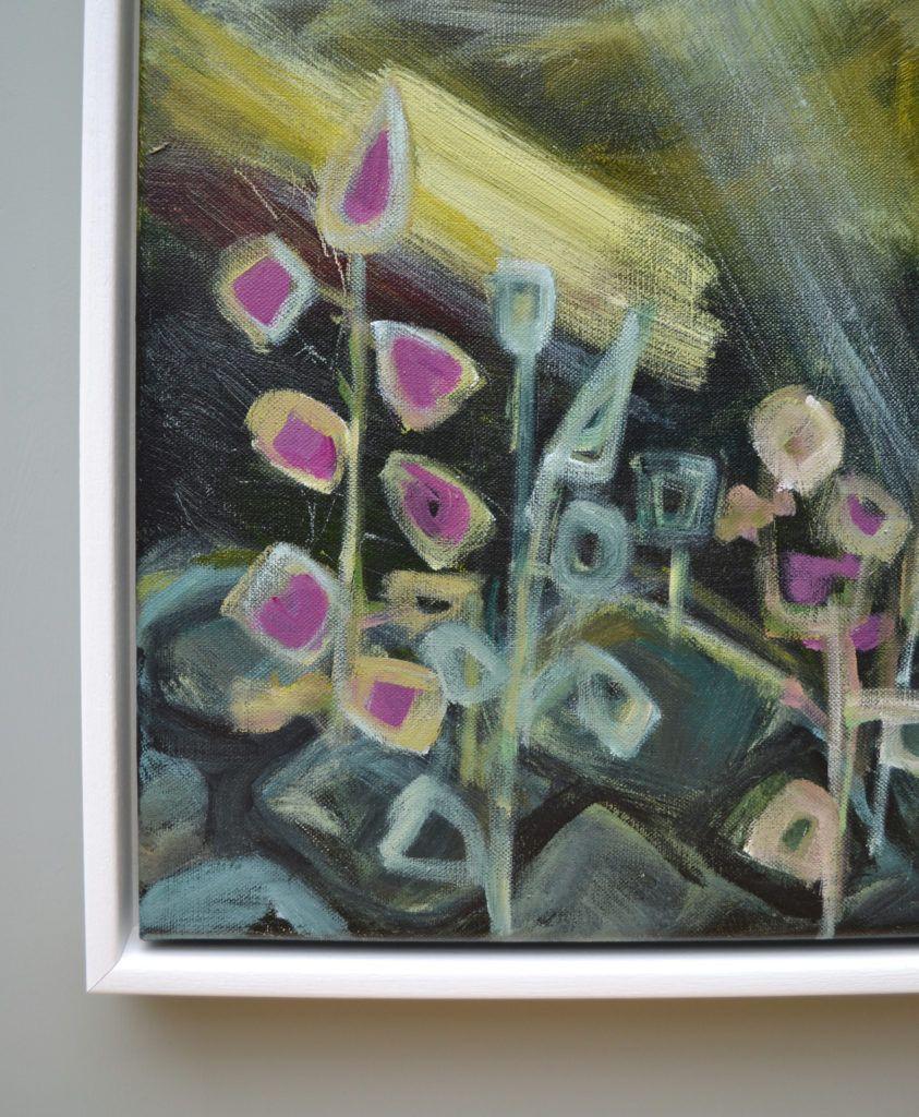 Foxgloves in the Wall, detail