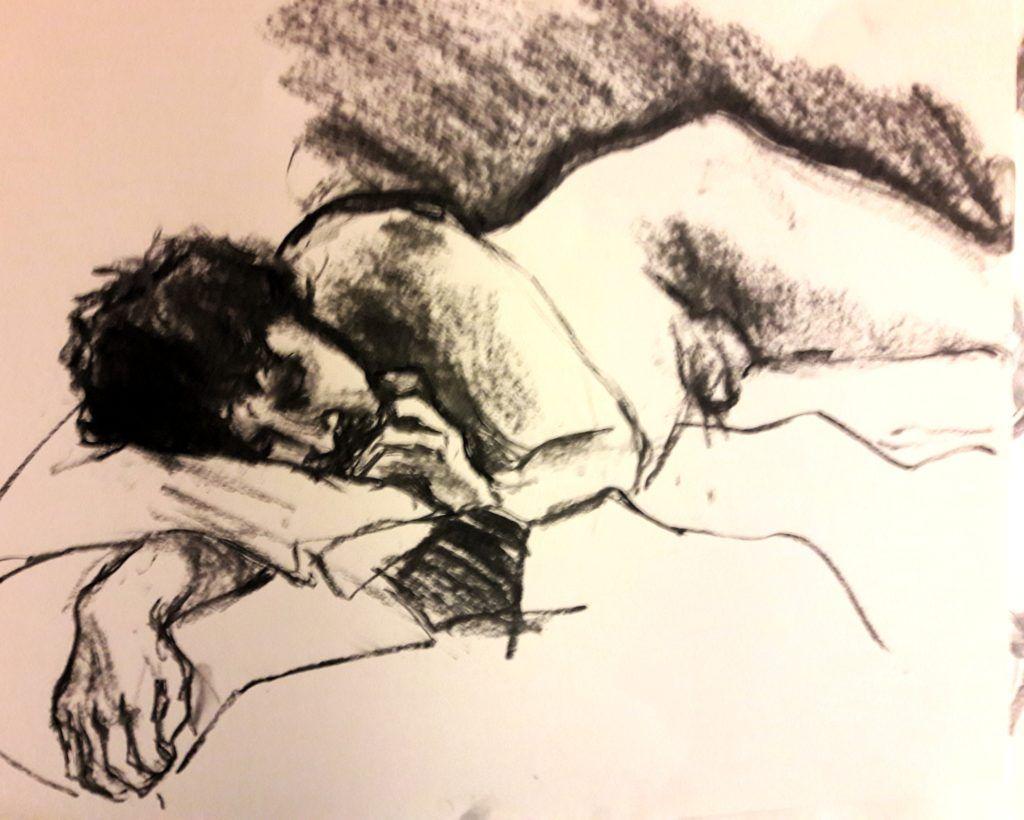 Ed. 10-minute study in charcoal