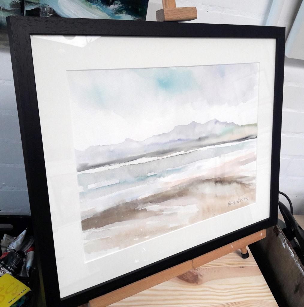 Traeth, framed