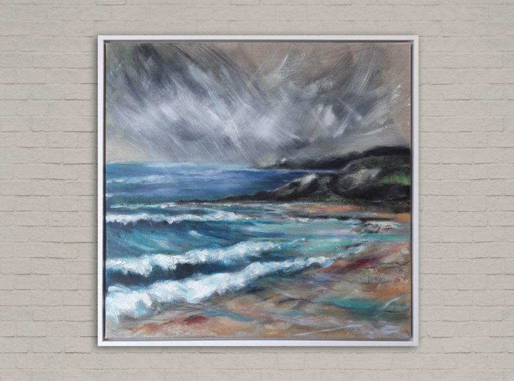 Time and Tide: Offshore Rain, on Farrow and Ball Purbeck Stone