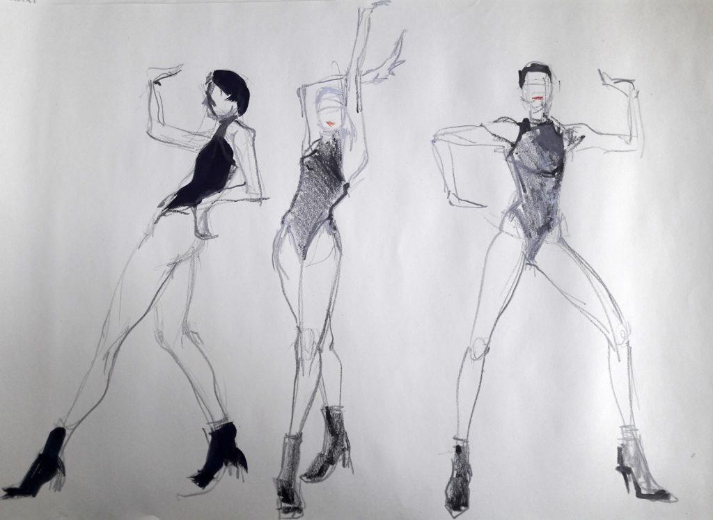 Vogue Life Drawing, online session. 2-minute poses