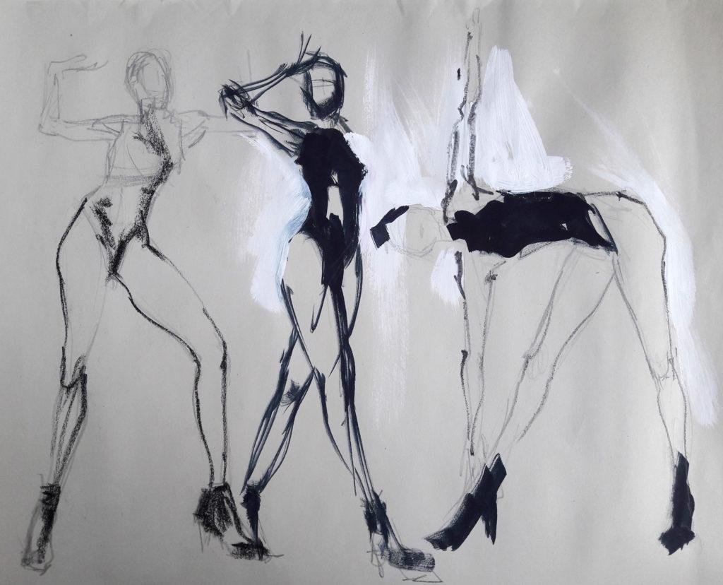 Vogue Life Drawing, online session. 2-minute poses