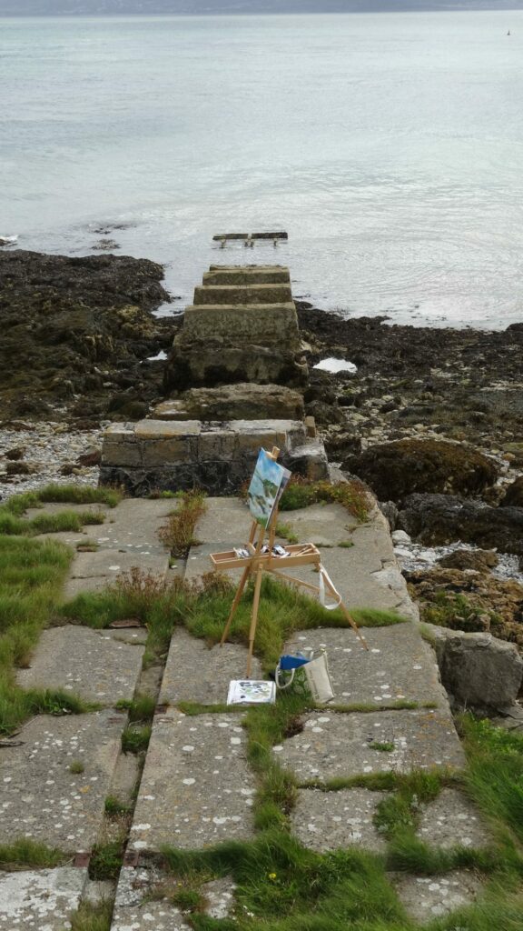 Set up on the slipway