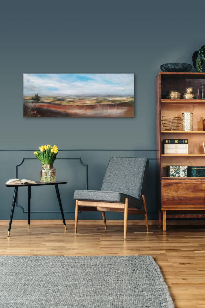 Mock-up in room setting