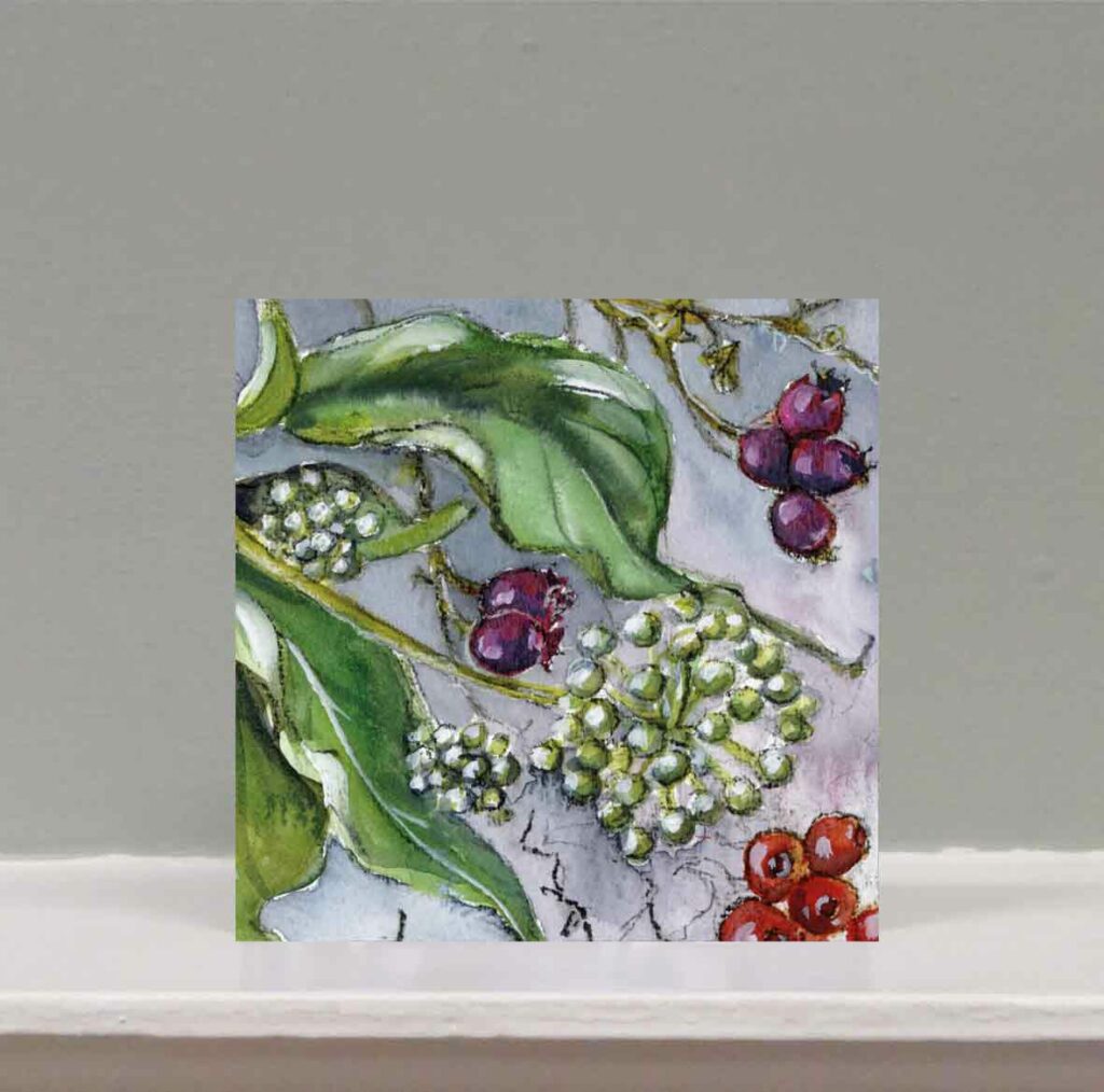 berries art card