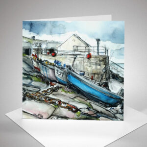 Sennen Harbour art card