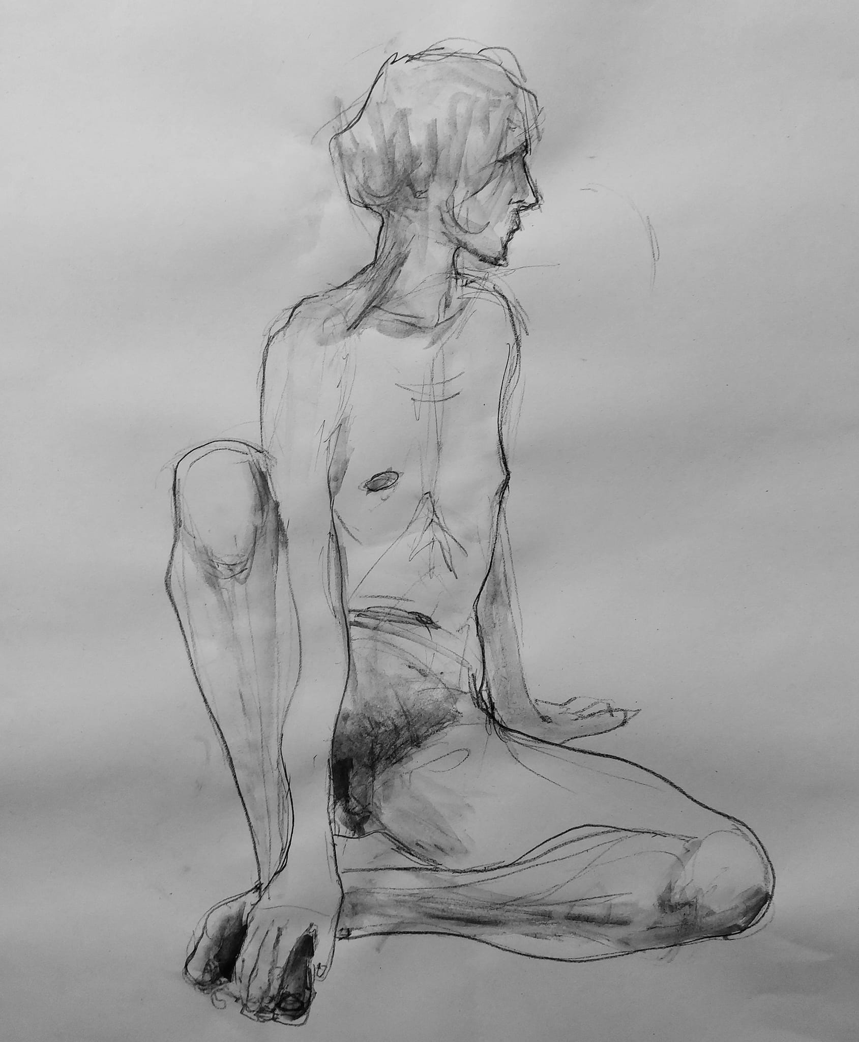 10-minute study in graphite.