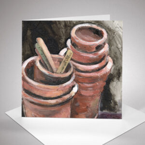 'Potting On' art card