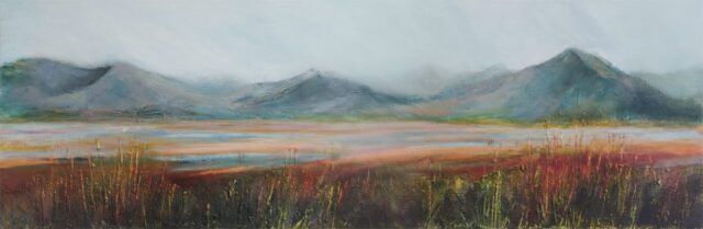 Low Tide. Studio painting by Kate Pettitt