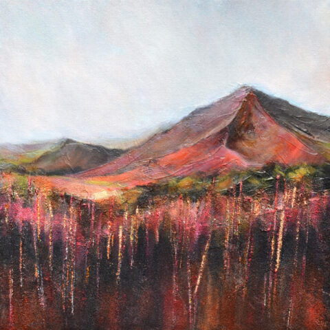 Petrichor. Studio painting by Kate Pettitt